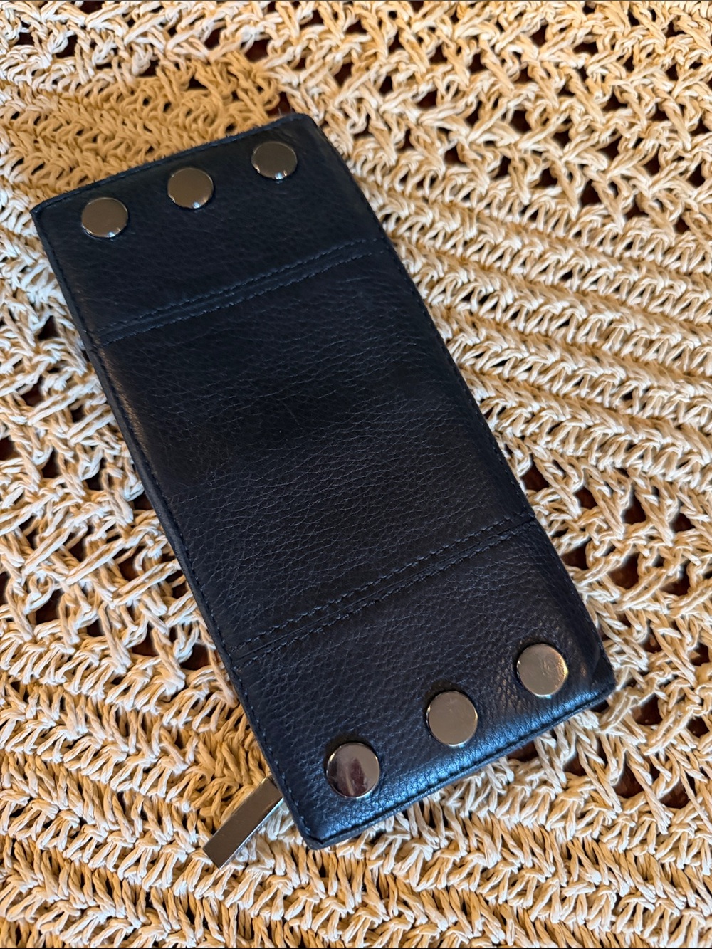 Hammitt Black Leather Snap-Stud Long Wallet - Picture 2 of 6